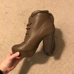 high heel booties